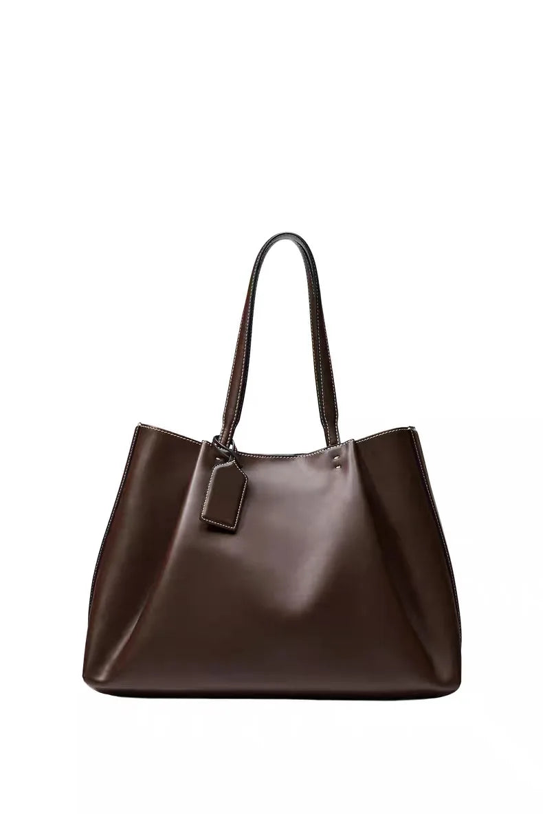Fashion Ruched Women big Handbags Designer PU Leather Shoulder Bag High Quality Crossbody Bags Women Bucket Bag Female Clutch