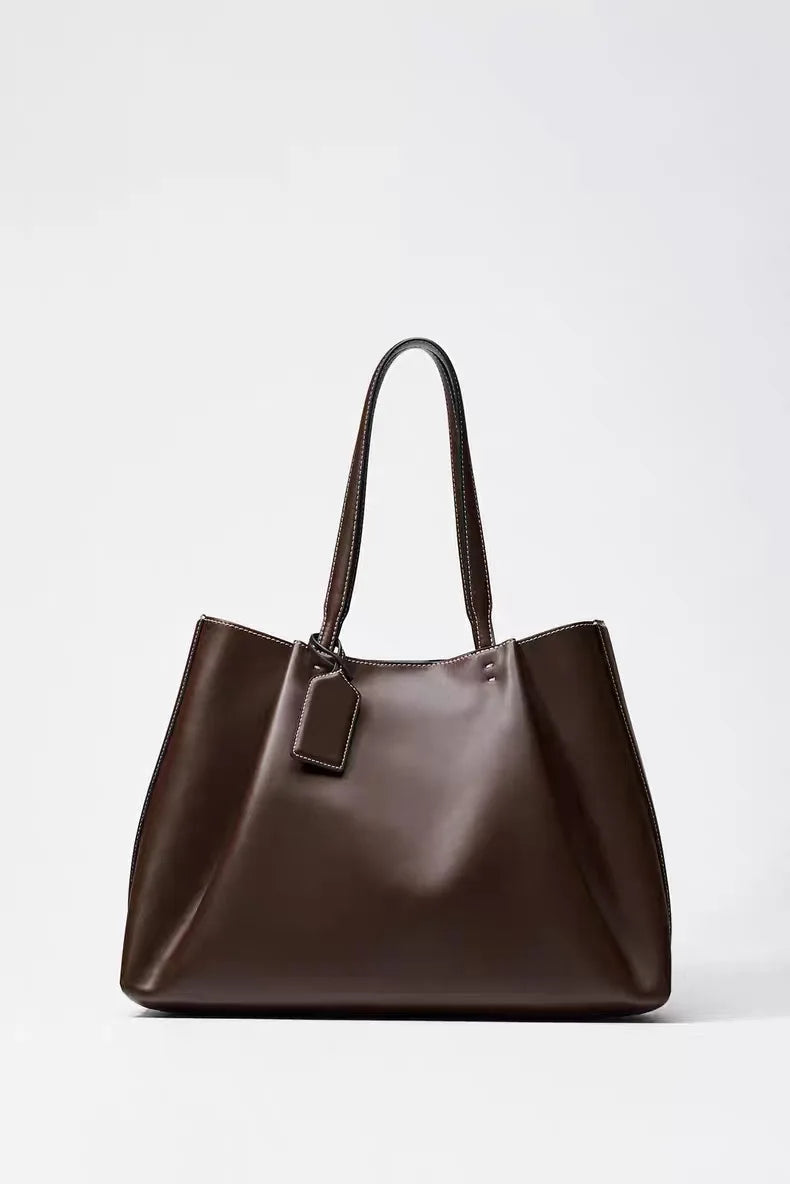 Fashion Ruched Women big Handbags Designer PU Leather Shoulder Bag High Quality Crossbody Bags Women Bucket Bag Female Clutch